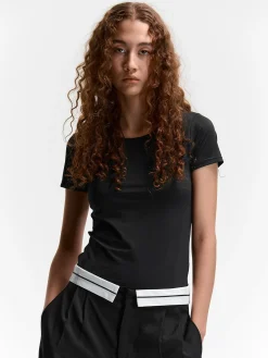 GATE Gładka koszulka| Koszulki I Topy·Koszulki