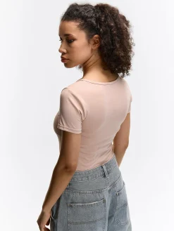 GATE Gładka koszulka| Koszulki I Topy·Koszulki