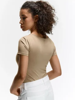 GATE Gładka koszulka| Koszulki I Topy·Koszulki