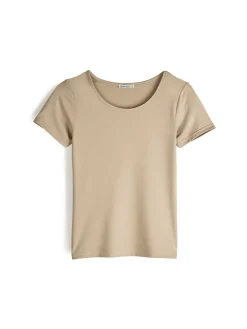 GATE Gładka koszulka| Koszulki I Topy·Koszulki