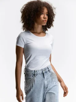 GATE Gładka koszulka| Koszulki I Topy·Koszulki