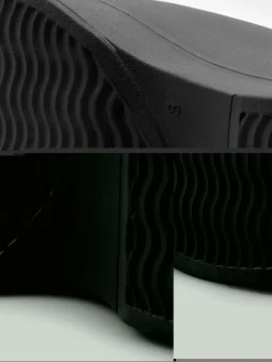 GATE Gumowe Klapki na obcasie| Buty