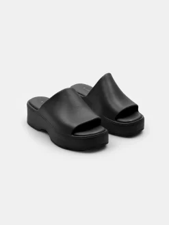 GATE Gumowe Klapki na obcasie| Buty