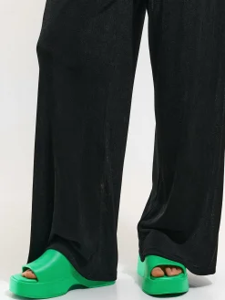 GATE Gumowe Klapki na obcasie| Buty