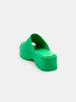 GATE Gumowe Klapki na obcasie| Buty