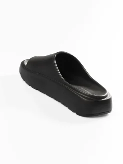 GATE Gumowe klapki na platformie| Buty