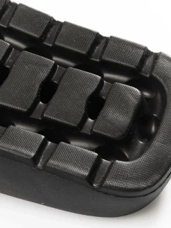 GATE Gumowe klapki na platformie| Buty