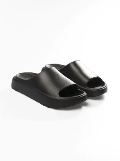 GATE Gumowe klapki na platformie| Buty