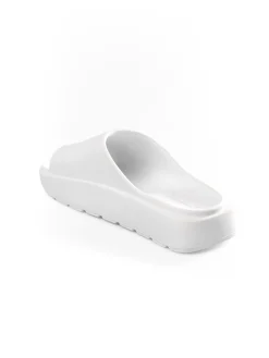 GATE Gumowe klapki na platformie| Buty