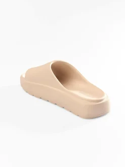 GATE Gumowe klapki na platformie| Buty