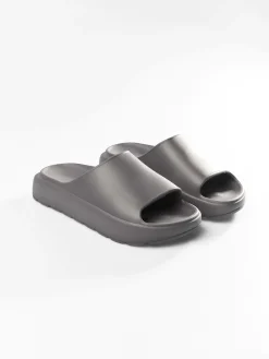 GATE Gumowe klapki na platformie| Buty