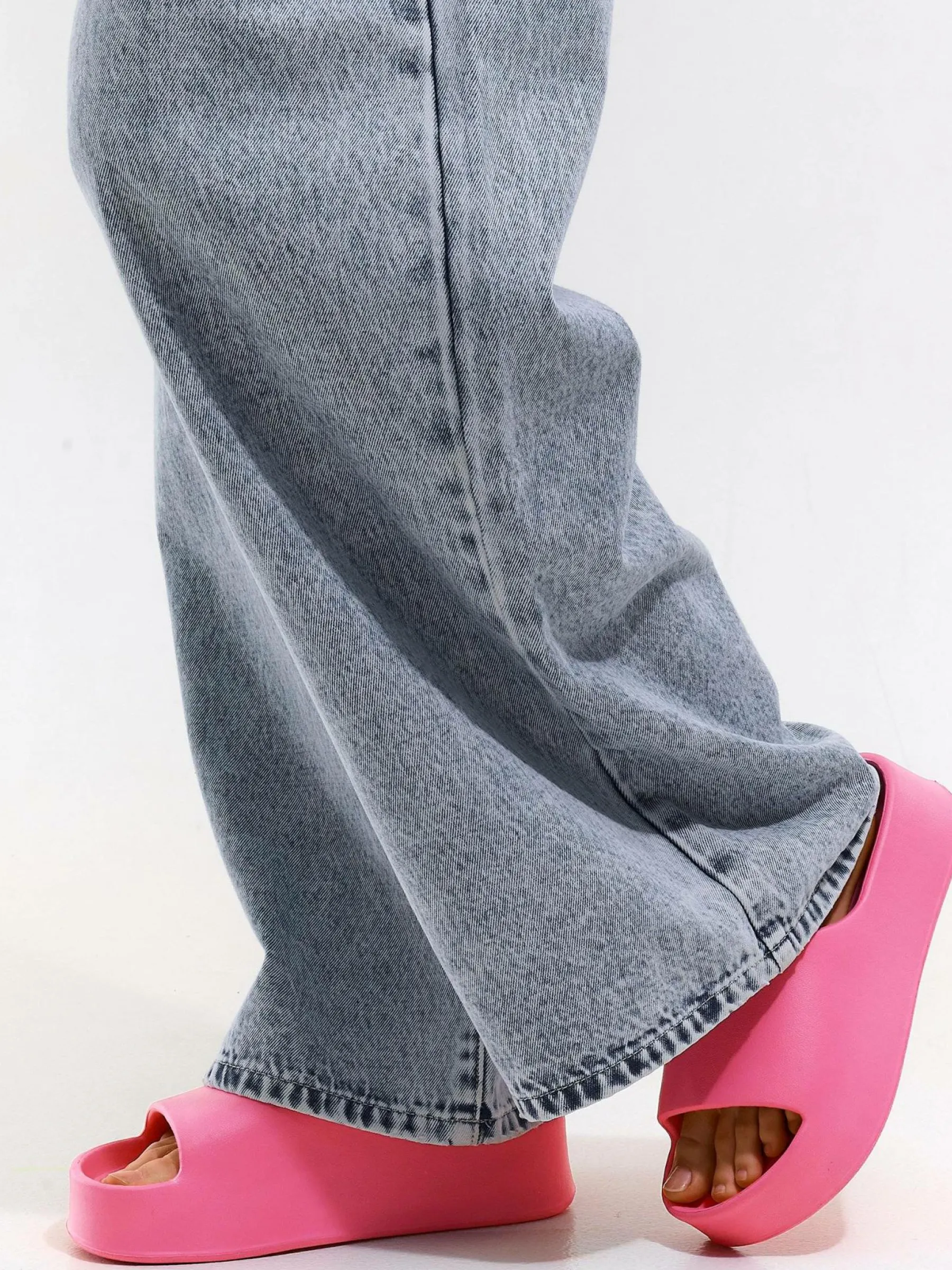 GATE Gumowe klapki na wysokiej platformie| Buty