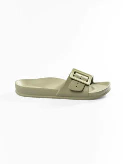 GATE Gumowe klapki z klamrą| Buty