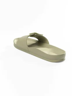 GATE Gumowe klapki z klamrą| Buty