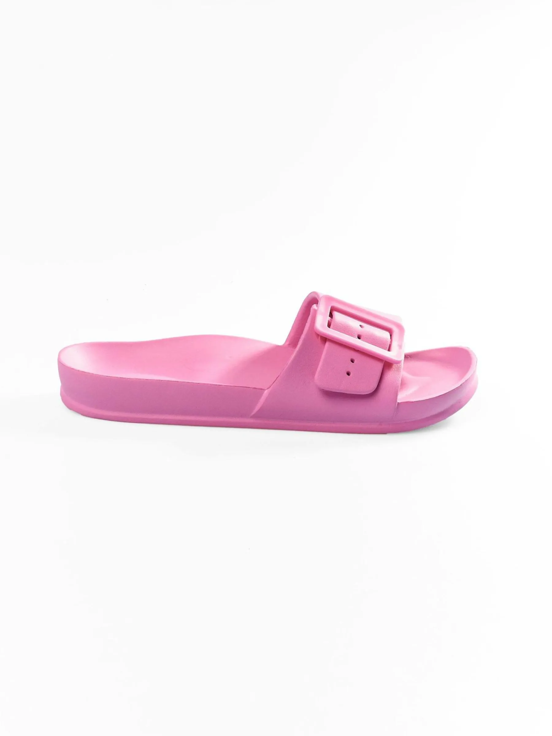 GATE Gumowe klapki z klamrą| Buty