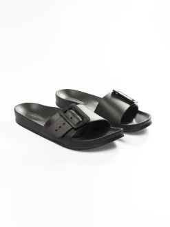 GATE Gumowe klapki z klamrą| Buty