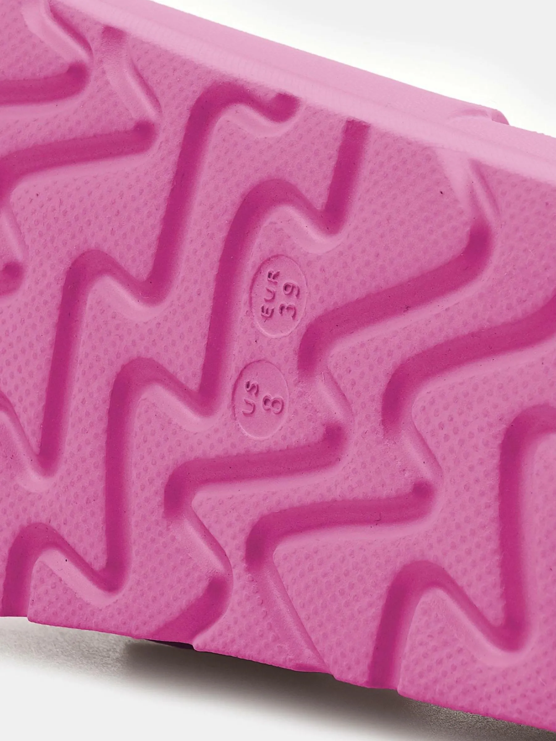 GATE Gumowe klapki z klamrą na platformie| Buty