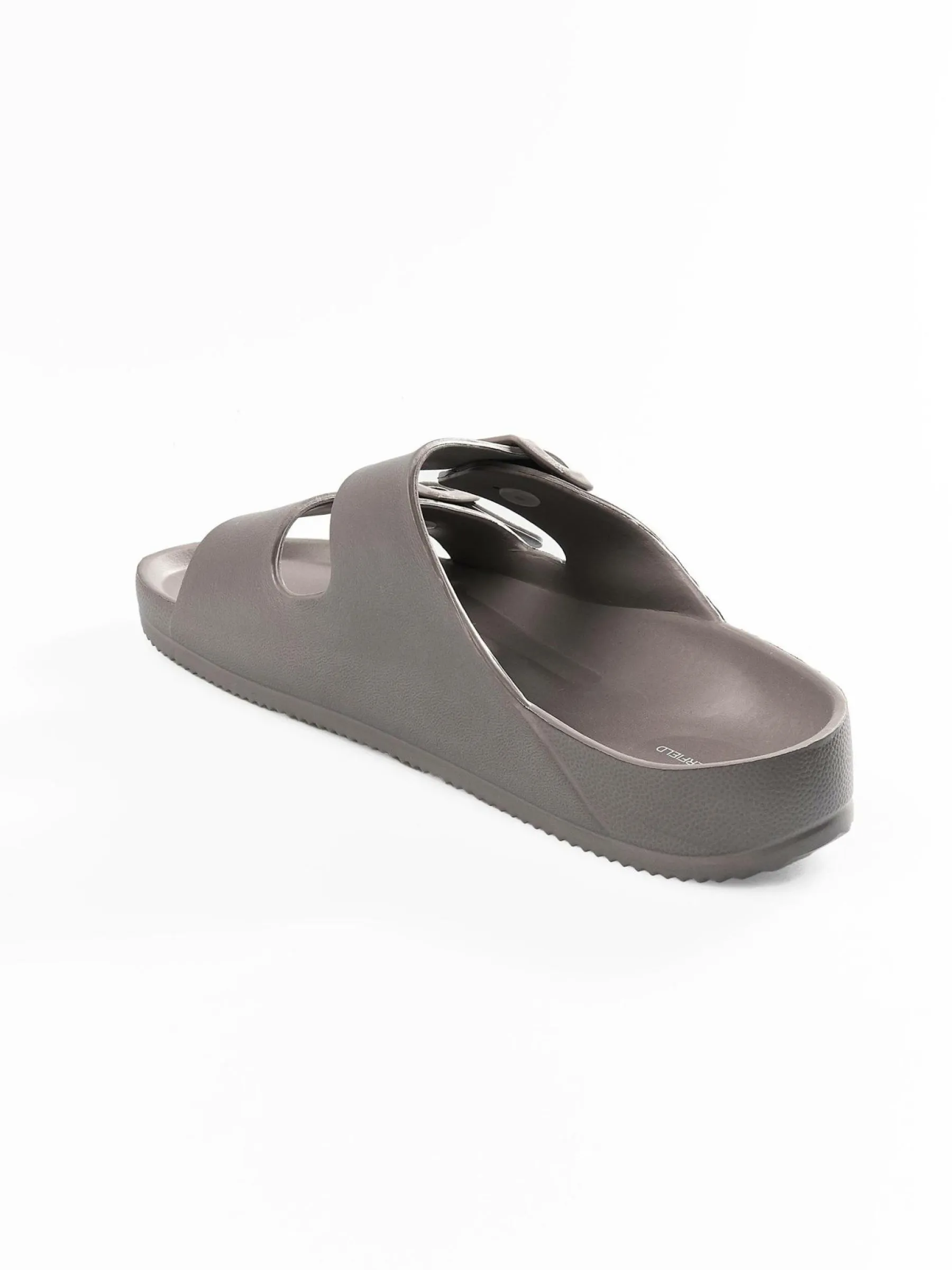 GATE Gumowe klapki z podwójną klamrą| Buty