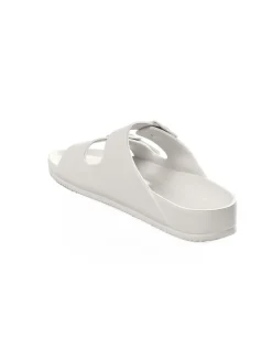 GATE Gumowe klapki z podwójną klamrą| Buty