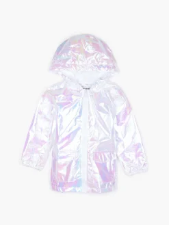 GATE Holograficzna kurtka przejściowa z kapturem dla dziewczynki|Dzieci Dziewczynki·Kurtki I Płaszcze