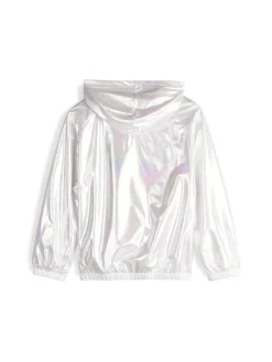 GATE Holograficzna przejściowa kurtka z kapturem|Dzieci Dziewczynki·Kurtki I Płaszcze