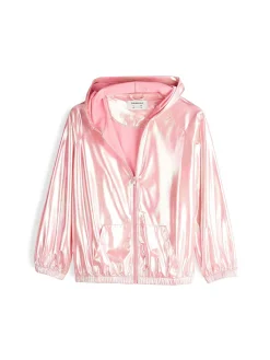 GATE Holograficzna przejściowa kurtka z kapturem|Dzieci Dziewczynki·Kurtki I Płaszcze