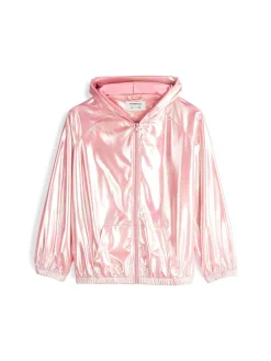 GATE Holograficzna przejściowa kurtka z kapturem|Dzieci Dziewczynki·Kurtki I Płaszcze
