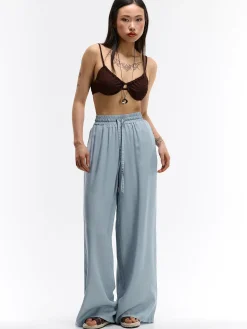 GATE Jasne, szerokie jeansy| Spodnie·Jeansy