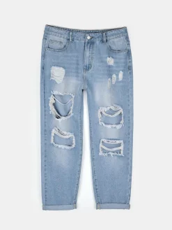 GATE Jeansy boyfriend z dziurami| Spodnie·Jeansy