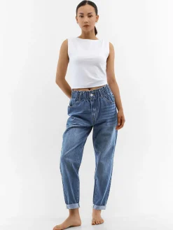 GATE Jeansy paperbag| Spodnie·Jeansy