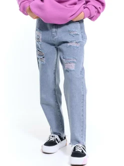 GATE Jeansy s dziurami|Dzieci Dziewczynki·Spodnie I Legginsy