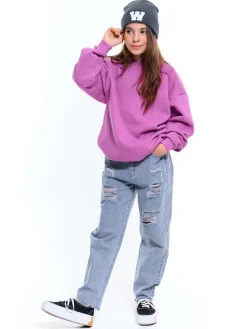 GATE Jeansy s dziurami|Dzieci Dziewczynki·Spodnie I Legginsy