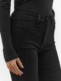 GATE Jeansy skinny z kamieniami| Spodnie·Jeansy