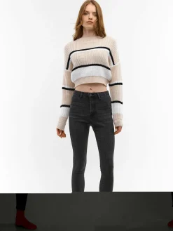 GATE Jeansy skinny z wysokim stanem| Spodnie·Jeansy