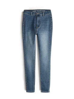 GATE Jeansy skinny z wysokim stanem| Spodnie·Jeansy