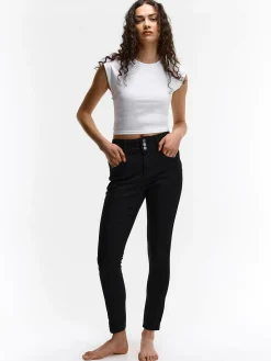 GATE Jeansy skinny z wysokim stanem| Spodnie·Jeansy