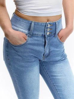 GATE Jeansy skinny z wysokim stanem| Spodnie·Jeansy