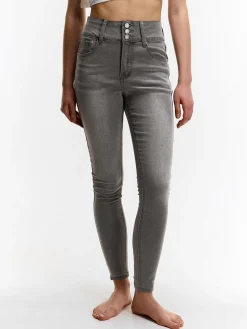 GATE Jeansy skinny z wysokim stanem| Spodnie·Jeansy