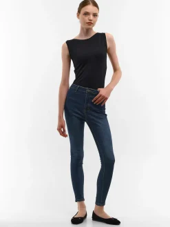 GATE Jeansy skinny z wysokim stanem| Spodnie·Jeansy