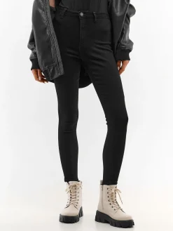 GATE Jeansy skinny z wysokim stanem| Spodnie·Jeansy