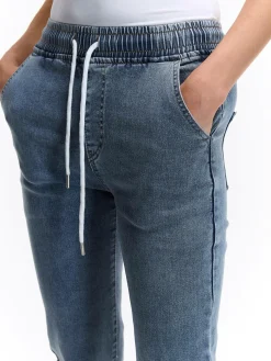 GATE Jeansy typu jogger z elastyczną talią| Spodnie·Jeansy