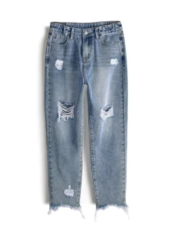 GATE Jeansy z dziurami|Dzieci Dziewczynki·Spodnie I Legginsy