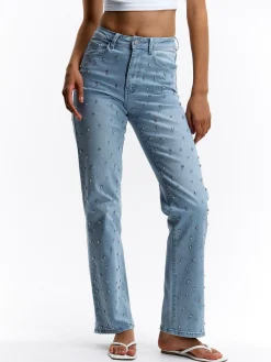 GATE Jeansy z kryształkami| Spodnie·Jeansy