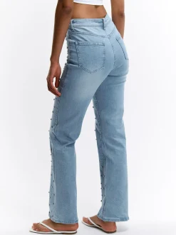 GATE Jeansy z kryształkami| Spodnie·Jeansy