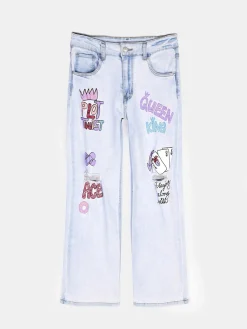 GATE Jeansy z nadrukiem|Dzieci Dziewczynki·Spodnie I Legginsy