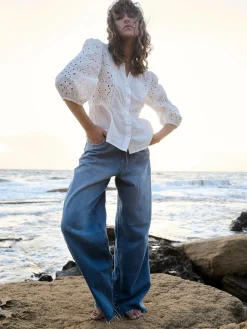 GATE Jeansy z szeroką nogawką| Spodnie·Jeansy