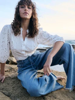 GATE Jeansy z szeroką nogawką| Spodnie·Jeansy