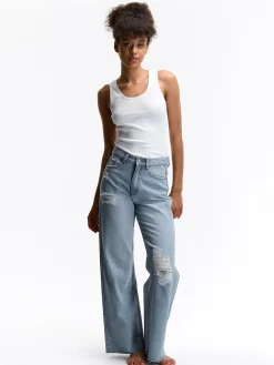 GATE Jeansy z szeroką nogawką| Spodnie·Jeansy