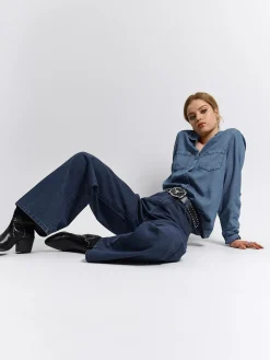 GATE Jeansy z szeroką nogawką| Spodnie·Jeansy