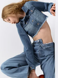 GATE Jeansy z szeroką nogawką| Spodnie·Jeansy